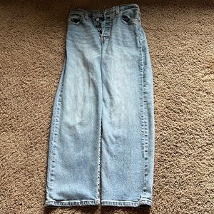 Levi rib cage straight ankle jeans